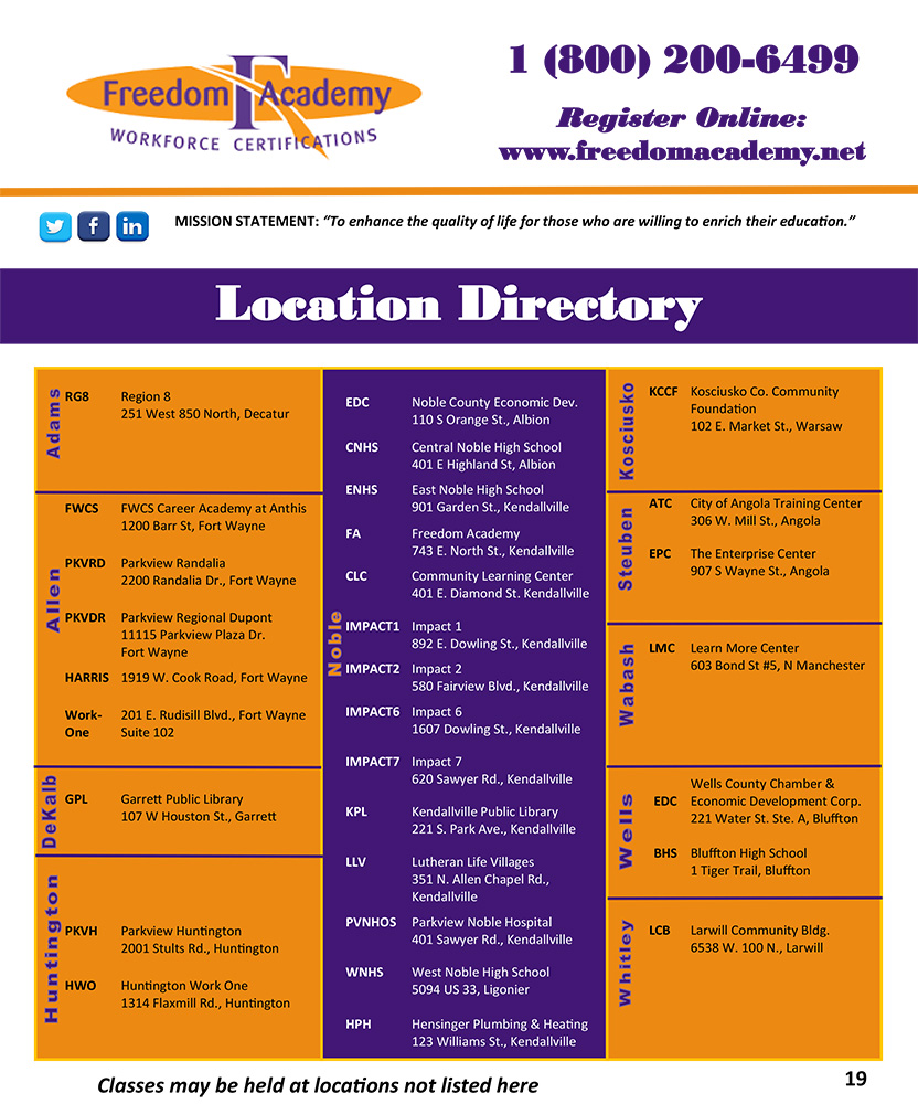 2020 Course Catalog